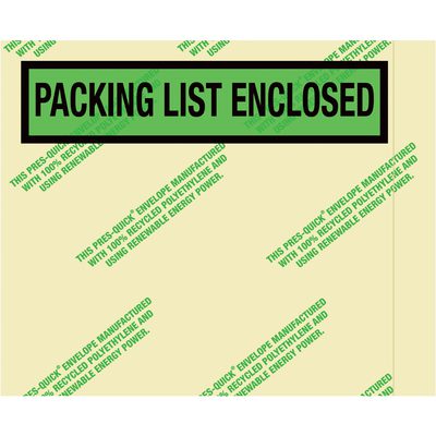 Environmental "Packing List Enclosed" Envelopes (1000/Case)