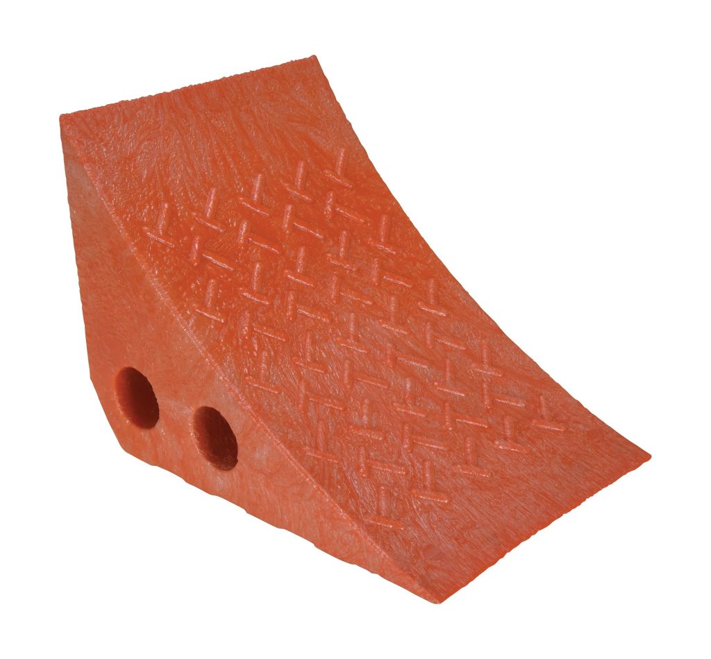 Orange Plastic Wheel Chock