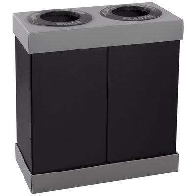 Plastic Two Bin Trash System