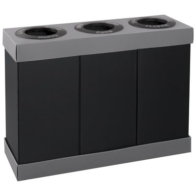 Plastic Three Bin Trash System