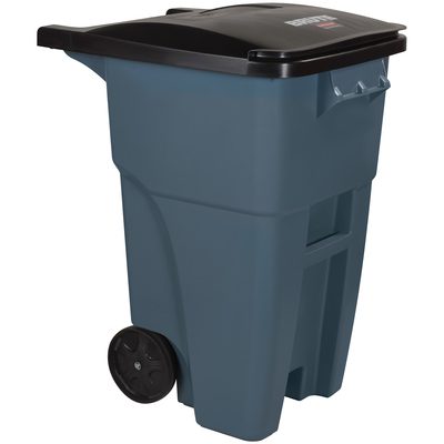 Rubbermaid® Brute® Roll Out Container - 50 Gallon Gray