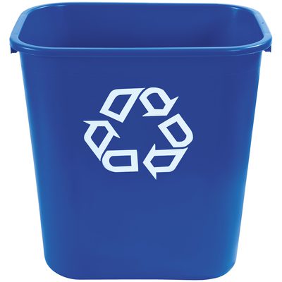 Rubbermaid® Office Recycling Container - 7 Gallon Blue