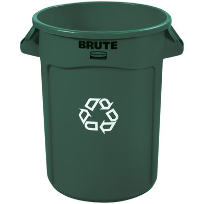 Rubbermaid® Brute® Recycling Container - 32 Gallon Green