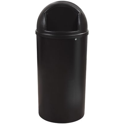 Rubbermaid® Marshal® Domed Trash Can - 25 Gallon Black