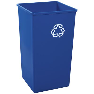 Rubbermaid® Square Recycling Container - 50 Gallon Blue