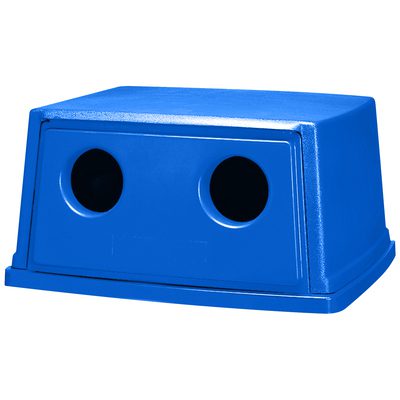 Rubbermaid® Glutton® Recycling Container Lid - 56 Gallon Blue