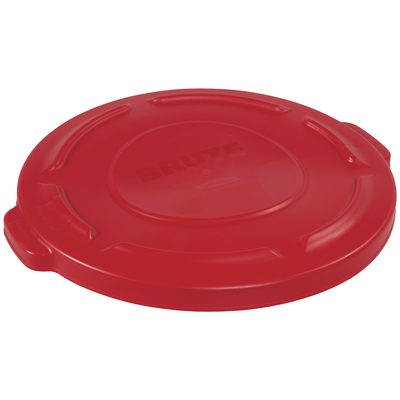 Rubbermaid® Brute® Flat Trash Can Lid - 20 Gallon Red