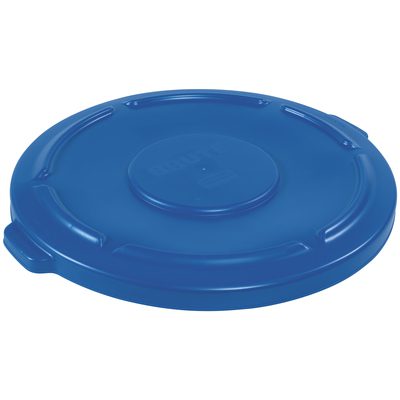 Rubbermaid® Brute® Flat Trash Can Lid - 55 Gallon Blue