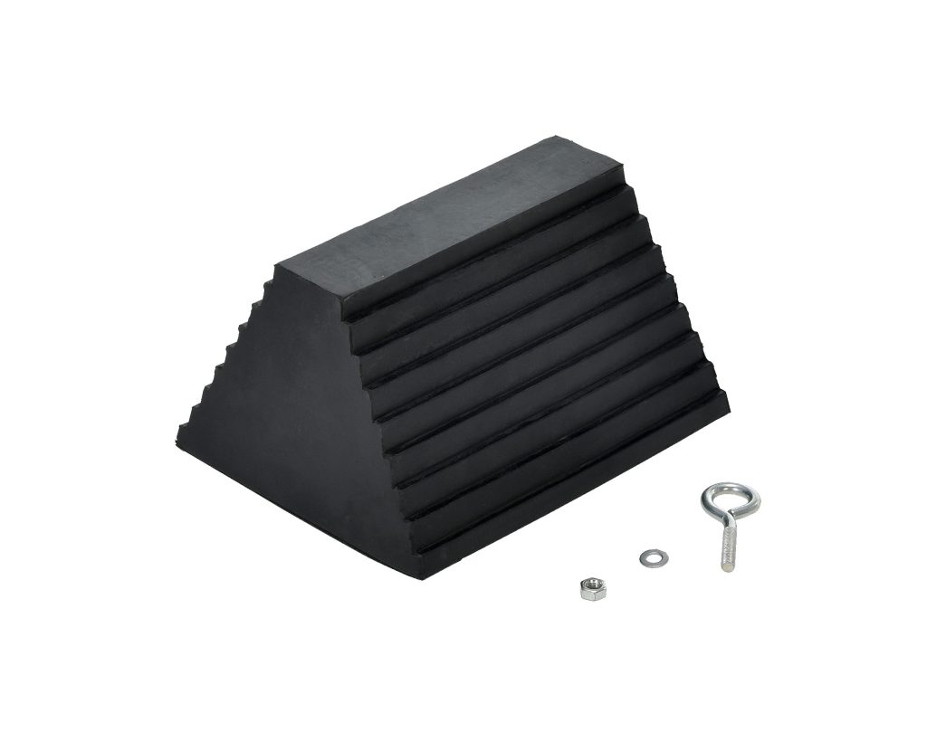 Serrated Bottom Rubber Wheel Chock