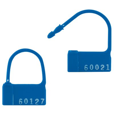Blue Plastic Padlock Seals