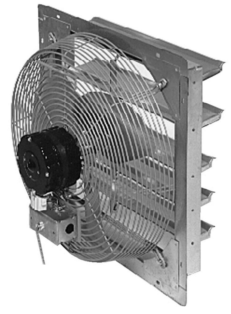 Shutter Mounted Exhaust Fan Blade