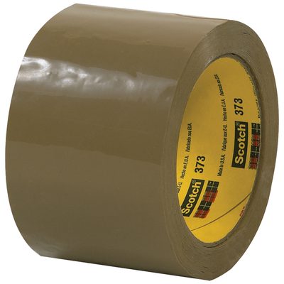 Tan Scotch® Box Sealing Tape 373 (24 Roll/Case)