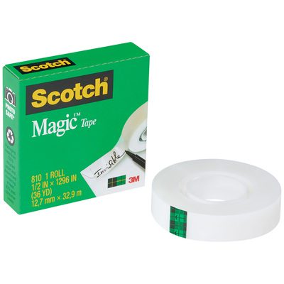 Scotch® Magic™ Tape 810 (Permanent) (12 Rolls/Case)