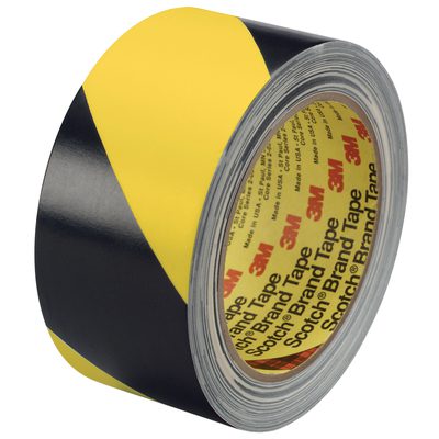 (2 Pack) Black/Yellow 3M Safety Stripe Vinyl Tape 5702