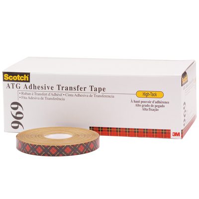 3M™ 969 Adhesive Transfer Tape (72 Rolls/Case)