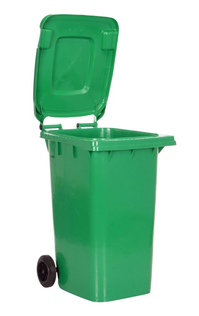 Green Poly Trash Can 64 Gal