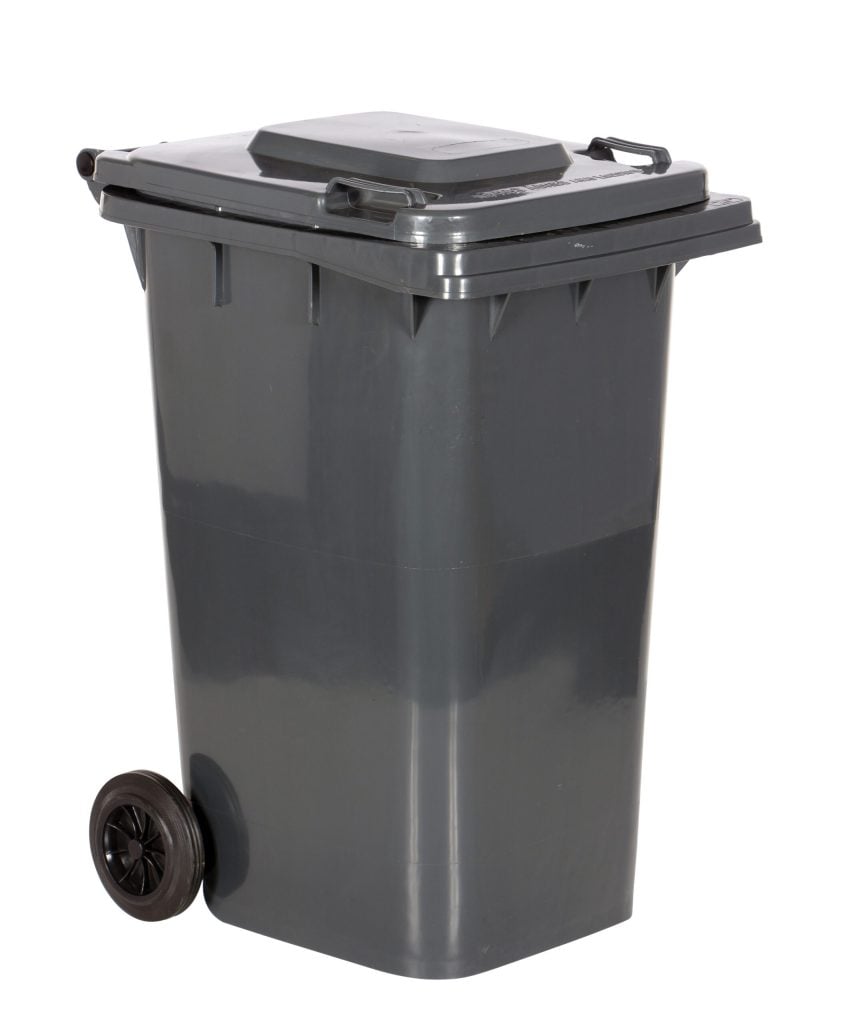 Gray Poly Trash Can 64 Gal