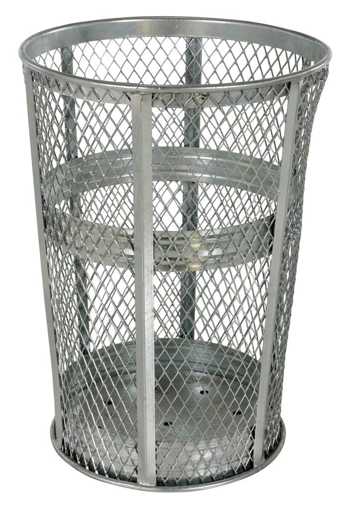 Trash Receptical Exp Metal Round 48 Gallon-Galv