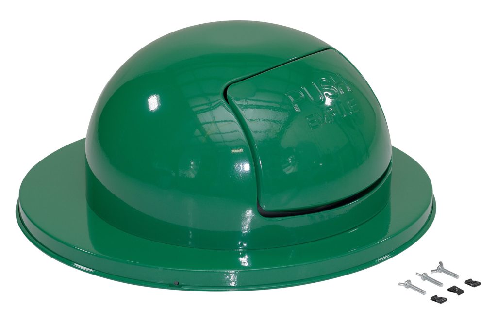 Green Steel Waste Disposal Top For Drum
