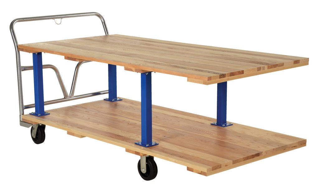 Double Deck Hardwood Platform Cart