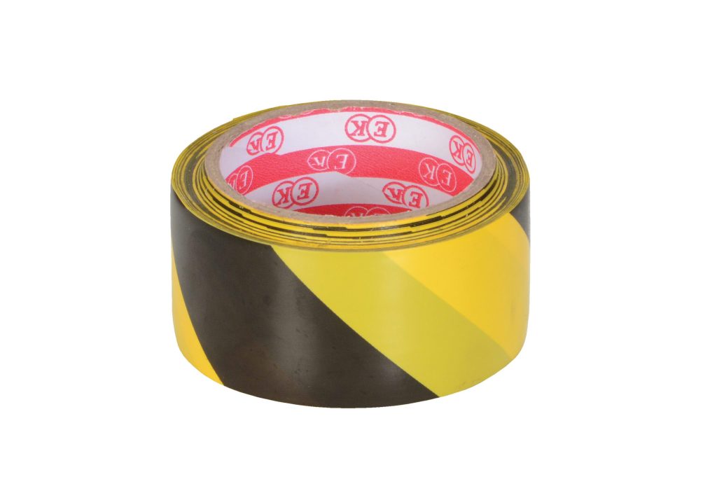 Yel/Black Striped Floor Tape X