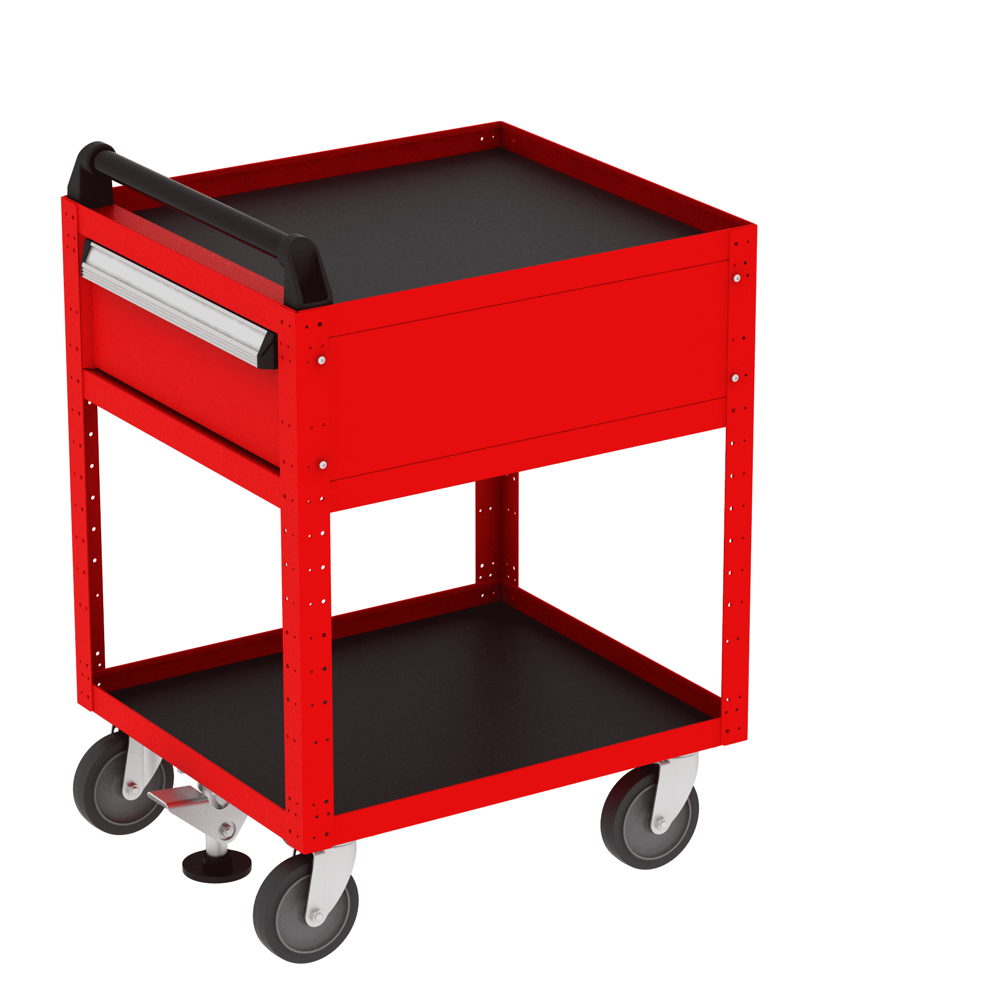 Borroughs Basic Service Cart with One Drawer