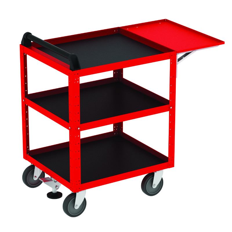 Borroughs Basic Service Cart with Flip-Up Shelf