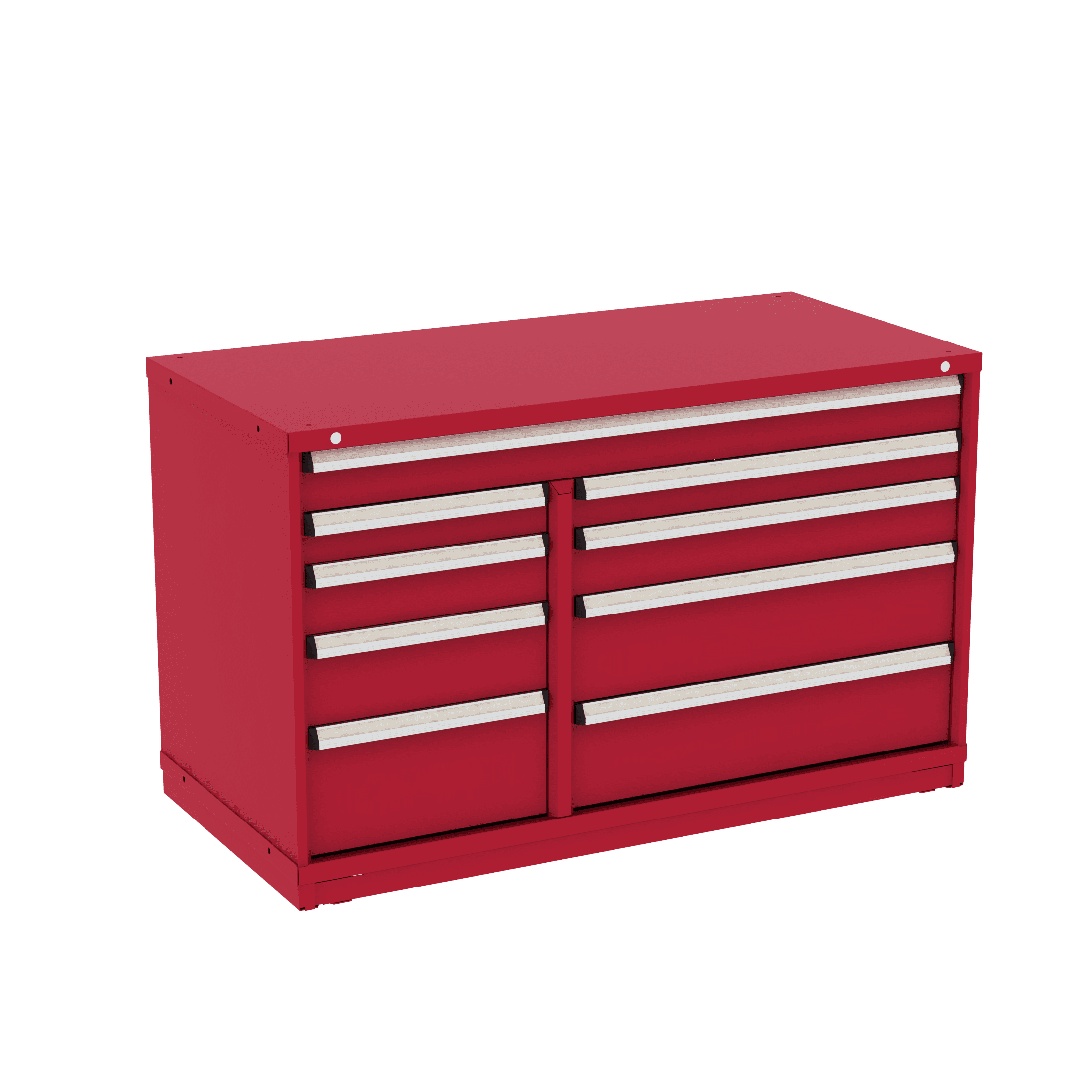 Borroughs Fork Truck Base Combination Cabinet, 9 Drawers, A1-C-MD09AM