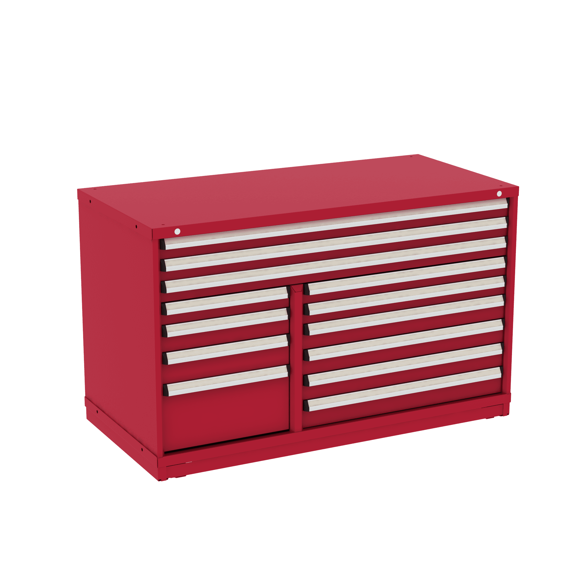 Borroughs Fork Truck Base Combination Cabinet, 13 Drawers, A1-C-MD13AM