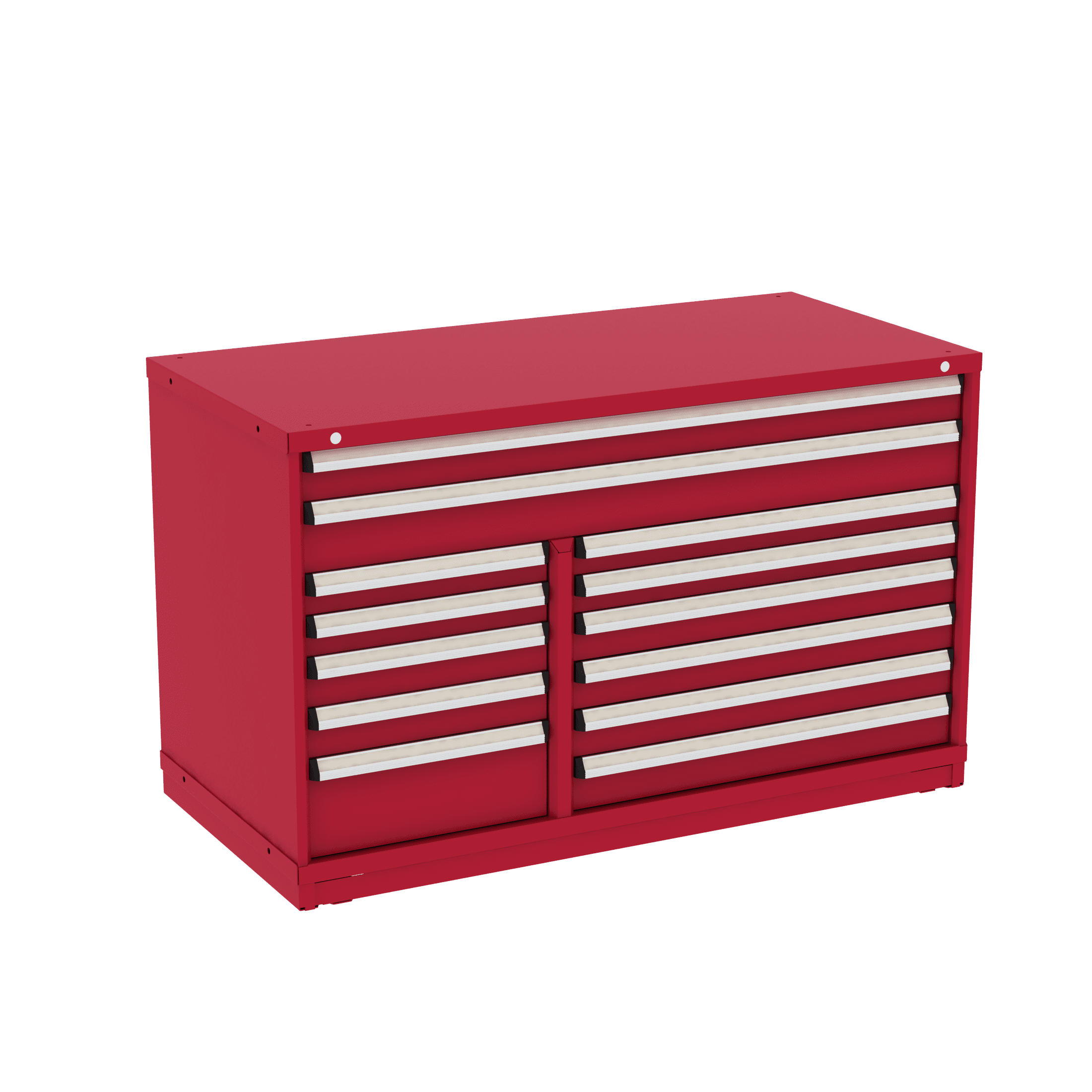 Borroughs Fork Truck Base Combination Cabinet, 13 Drawers, A1-C-MD13BM
