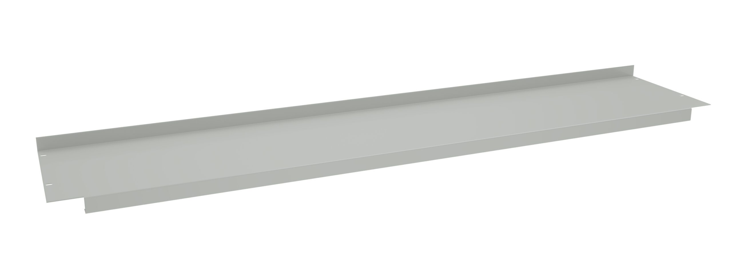Tennsco "D Shelf for Flared or Adjustable Leg Workbench Light Grey