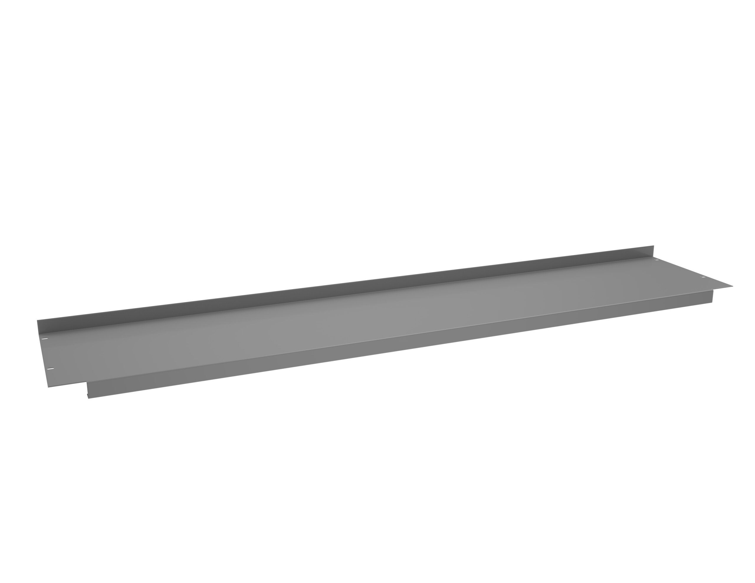Tennsco "D Shelf for Flared or Adjustable Leg Workbench Medium Grey