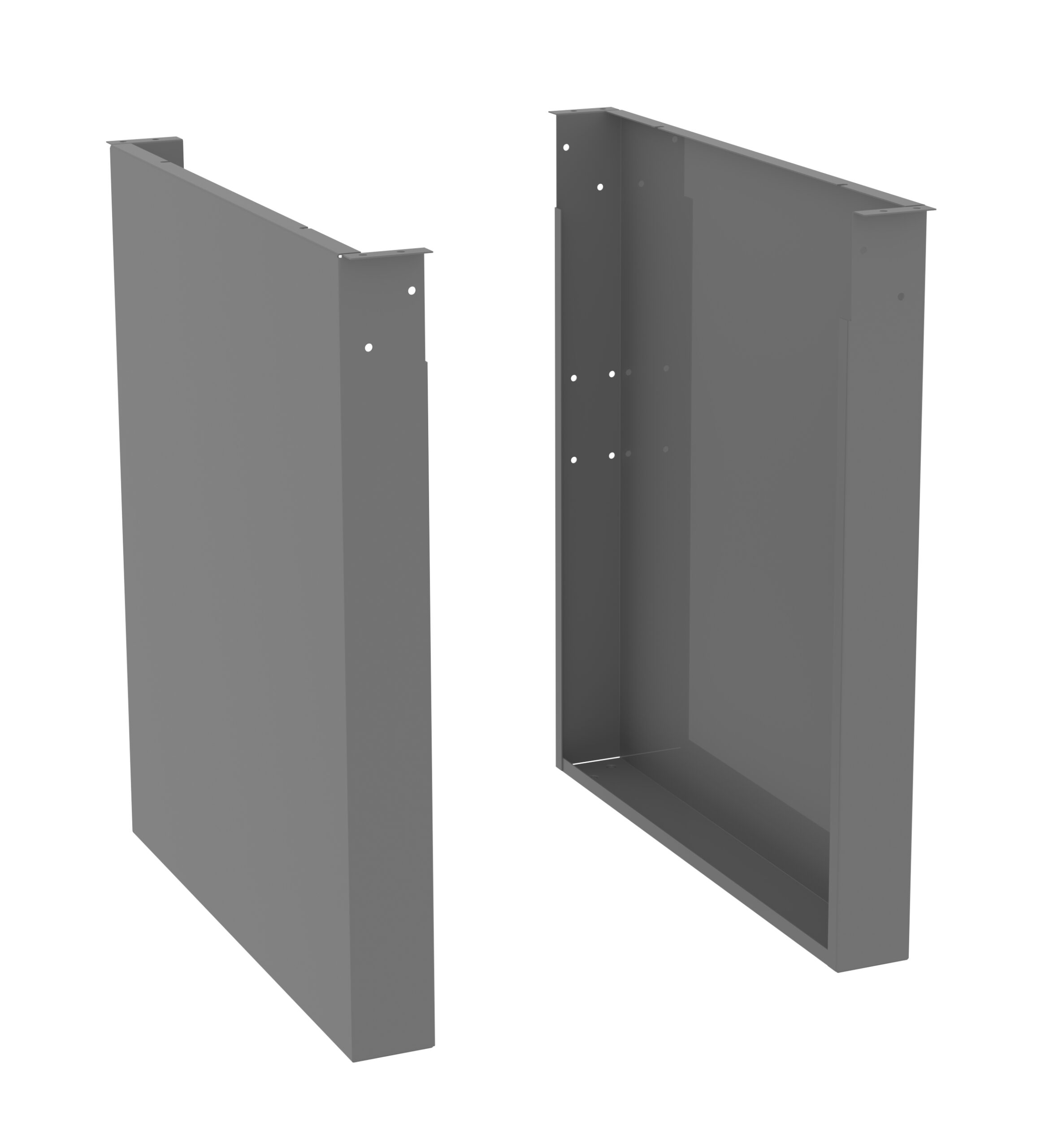 Tennsco Panel Legs for Workbench Medium Grey