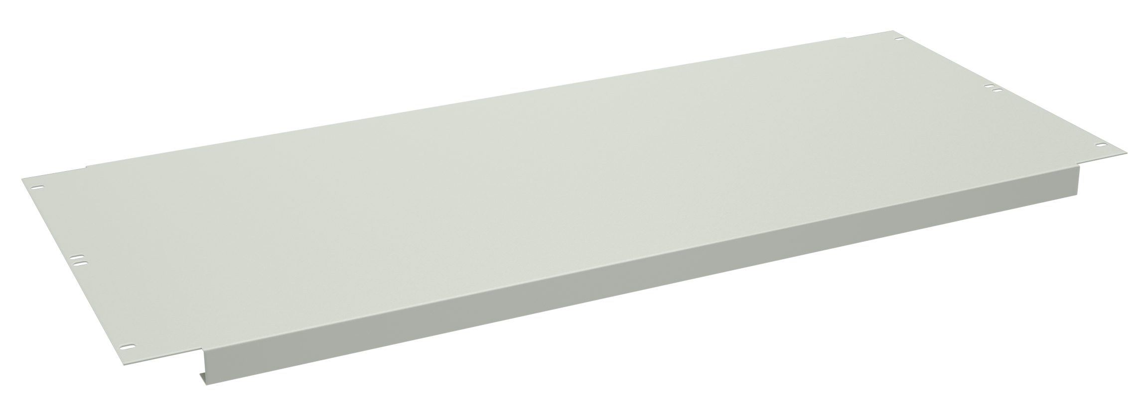 Tennsco "D Shelf for Flared Leg Workbench Light Grey
