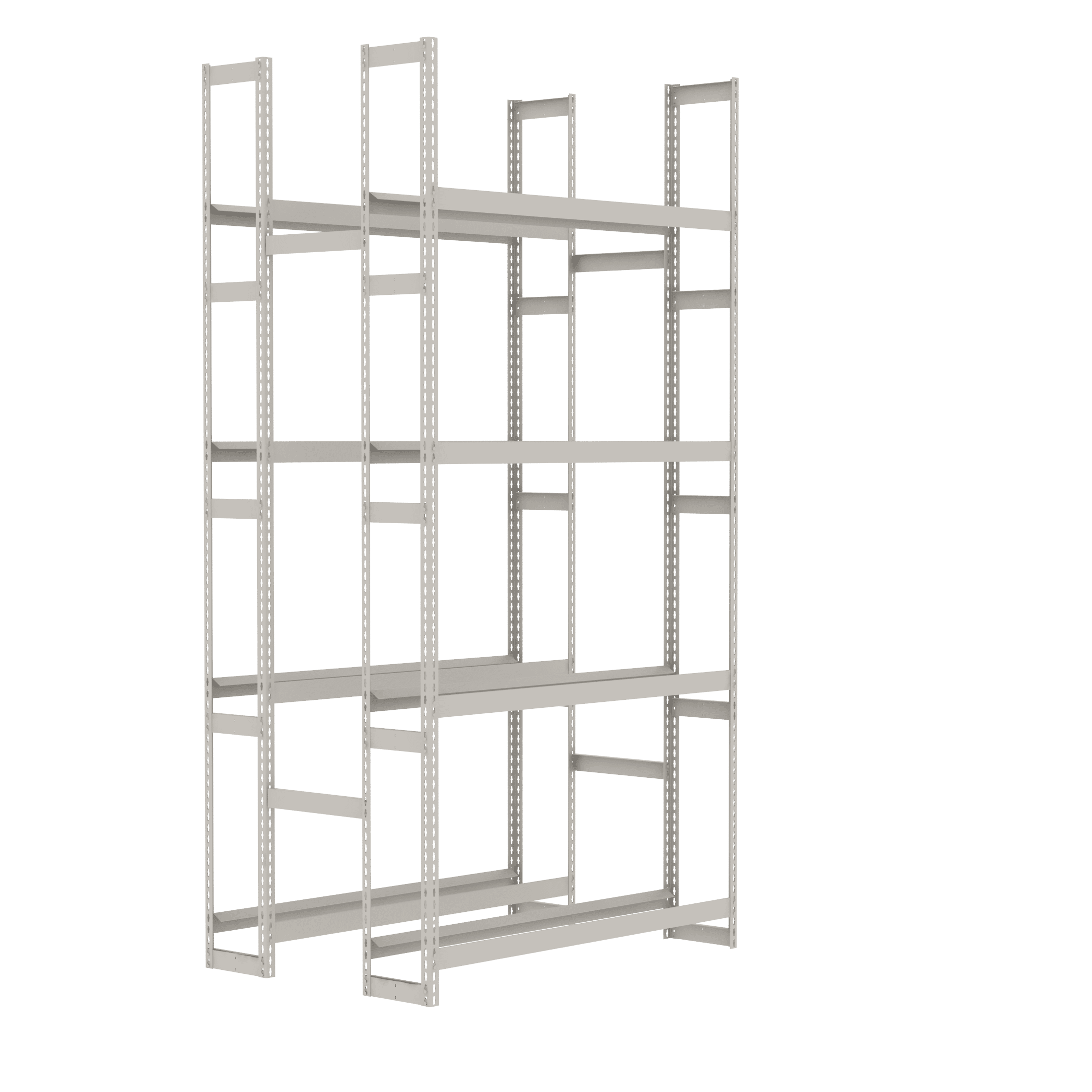 Borroughs Rivet-Span Double Entry 4 Level Tire Rack Adder Unit - BO
