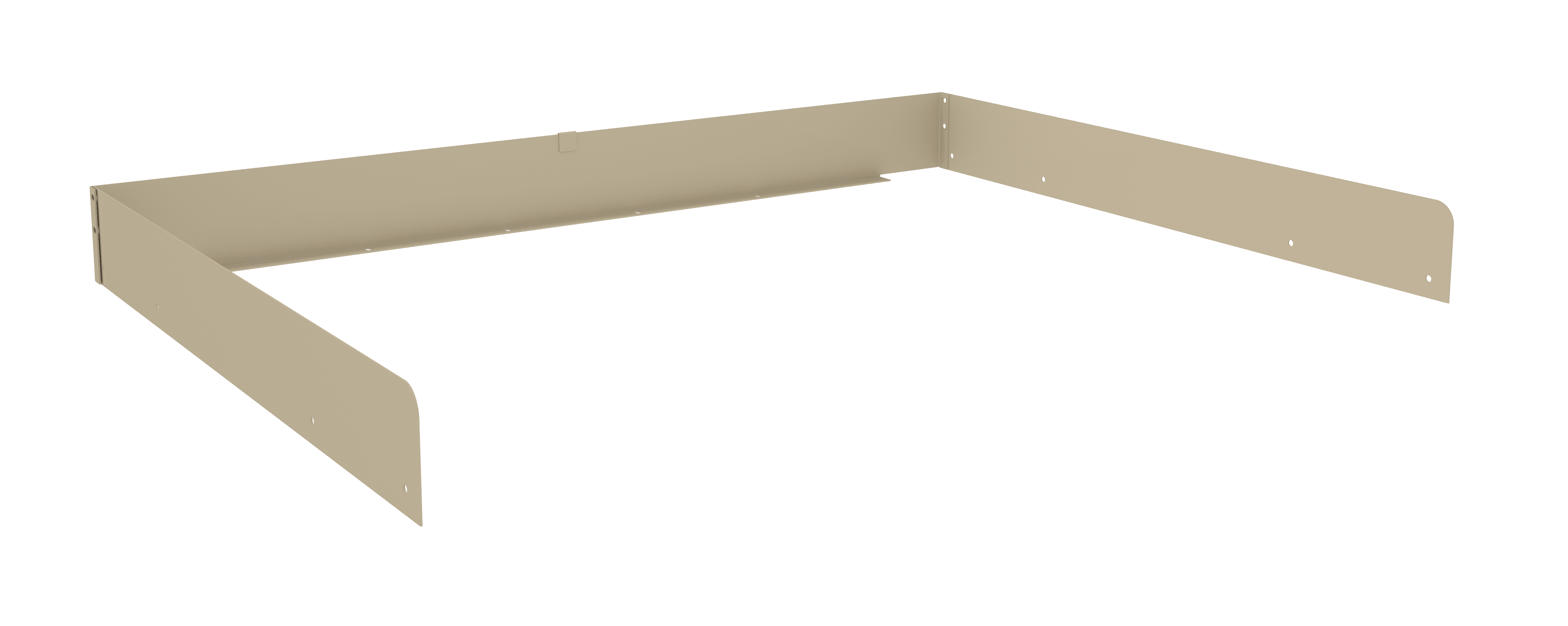 Tennsco "D Side and Back Rail Kit for Workbench Sand