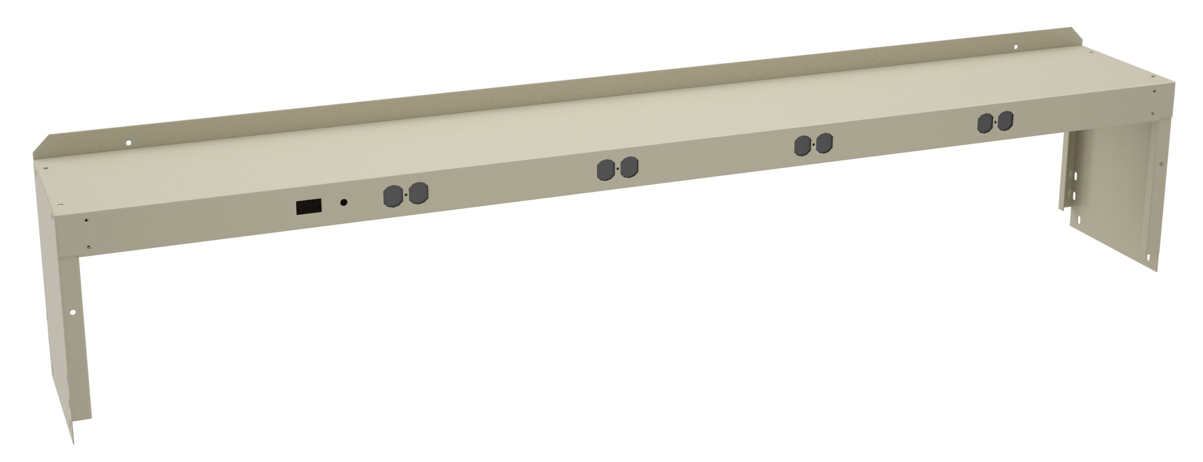 Tennsco "D Electric Riser with End Supports for Workbench Sand