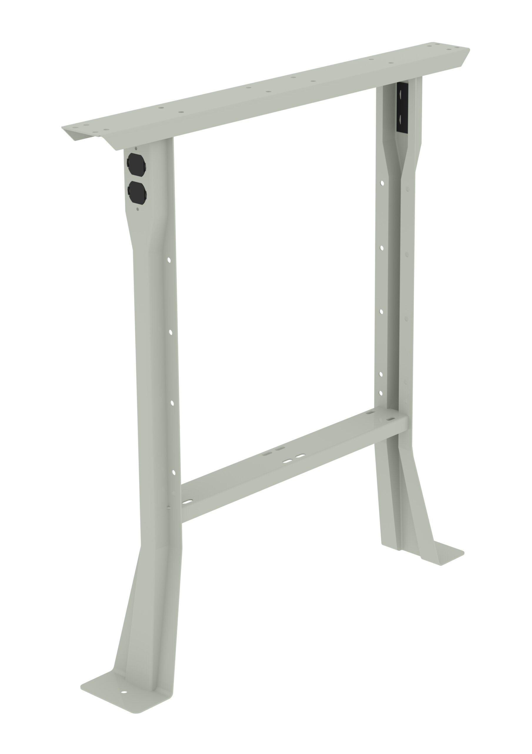 Tennsco Flared Legs for Workbench Light Grey