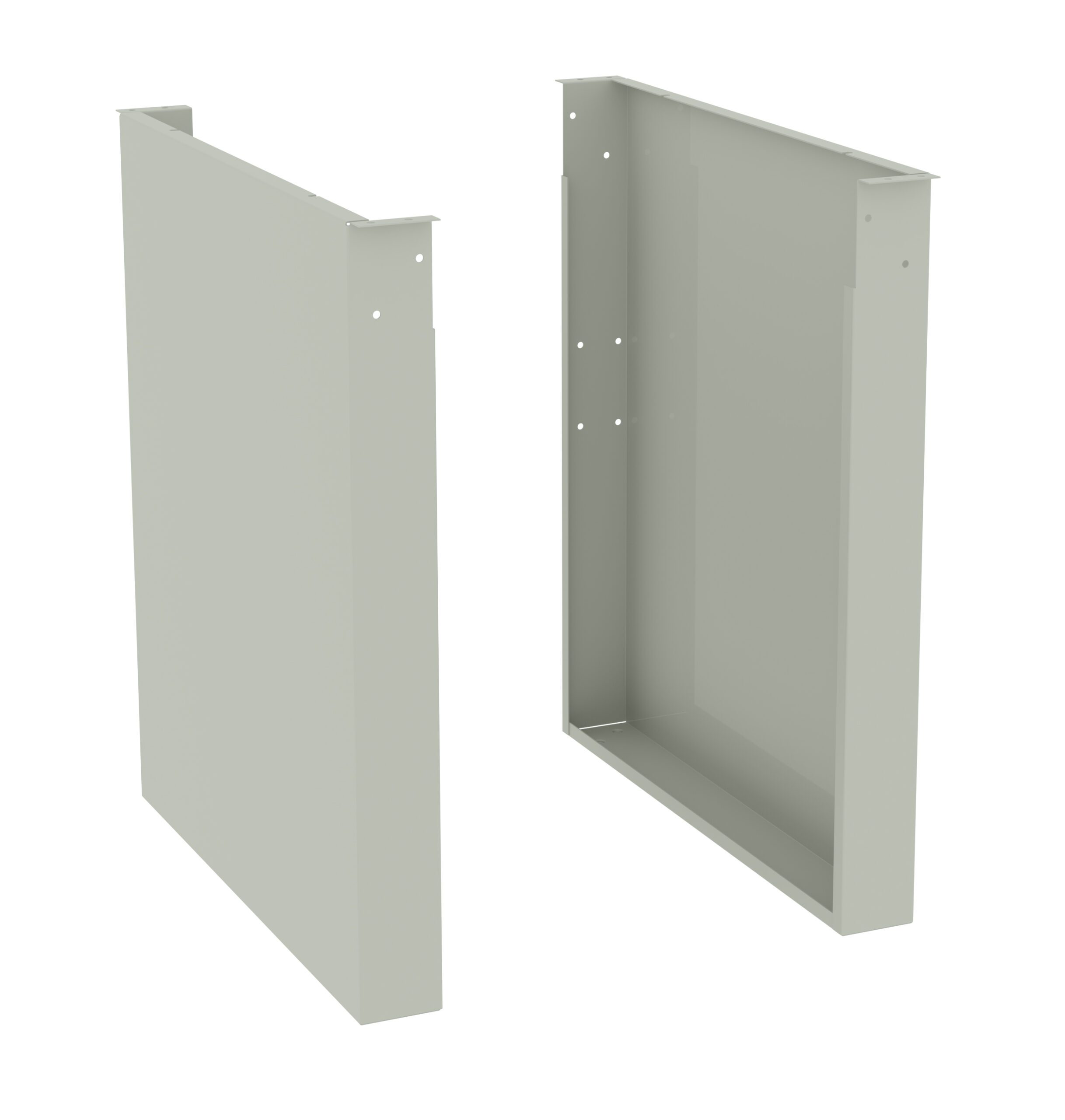 Tennsco Panel Legs for Workbench Light Grey