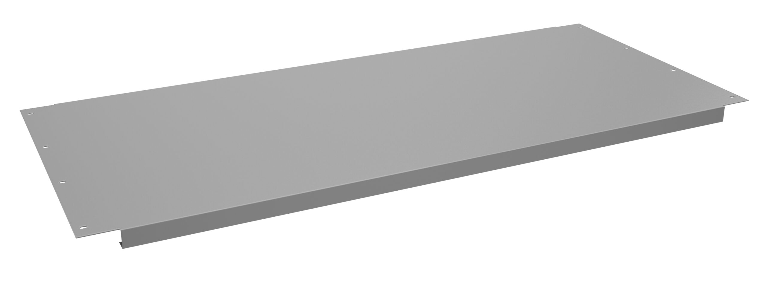 Tennsco "D Shelf for Adjustable Leg Workbench Medium Grey