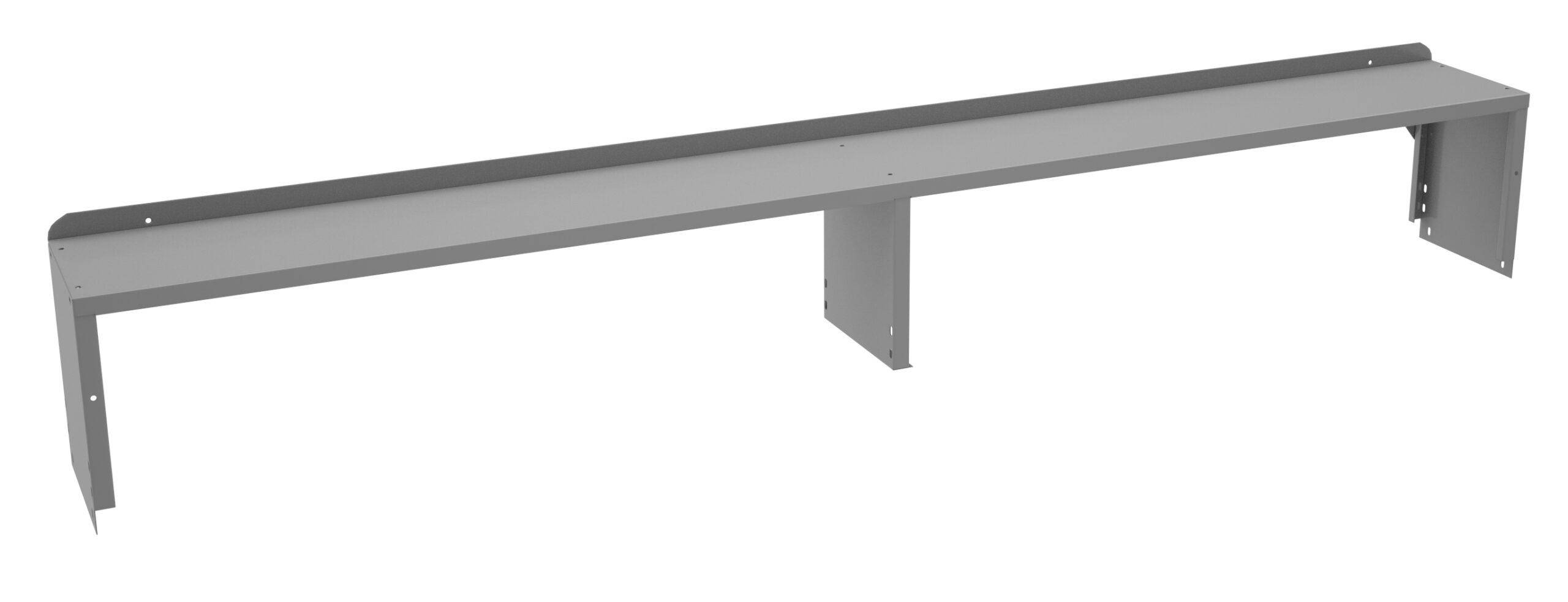 Tennsco "D Riser with End Supports for Workbench Medium Grey