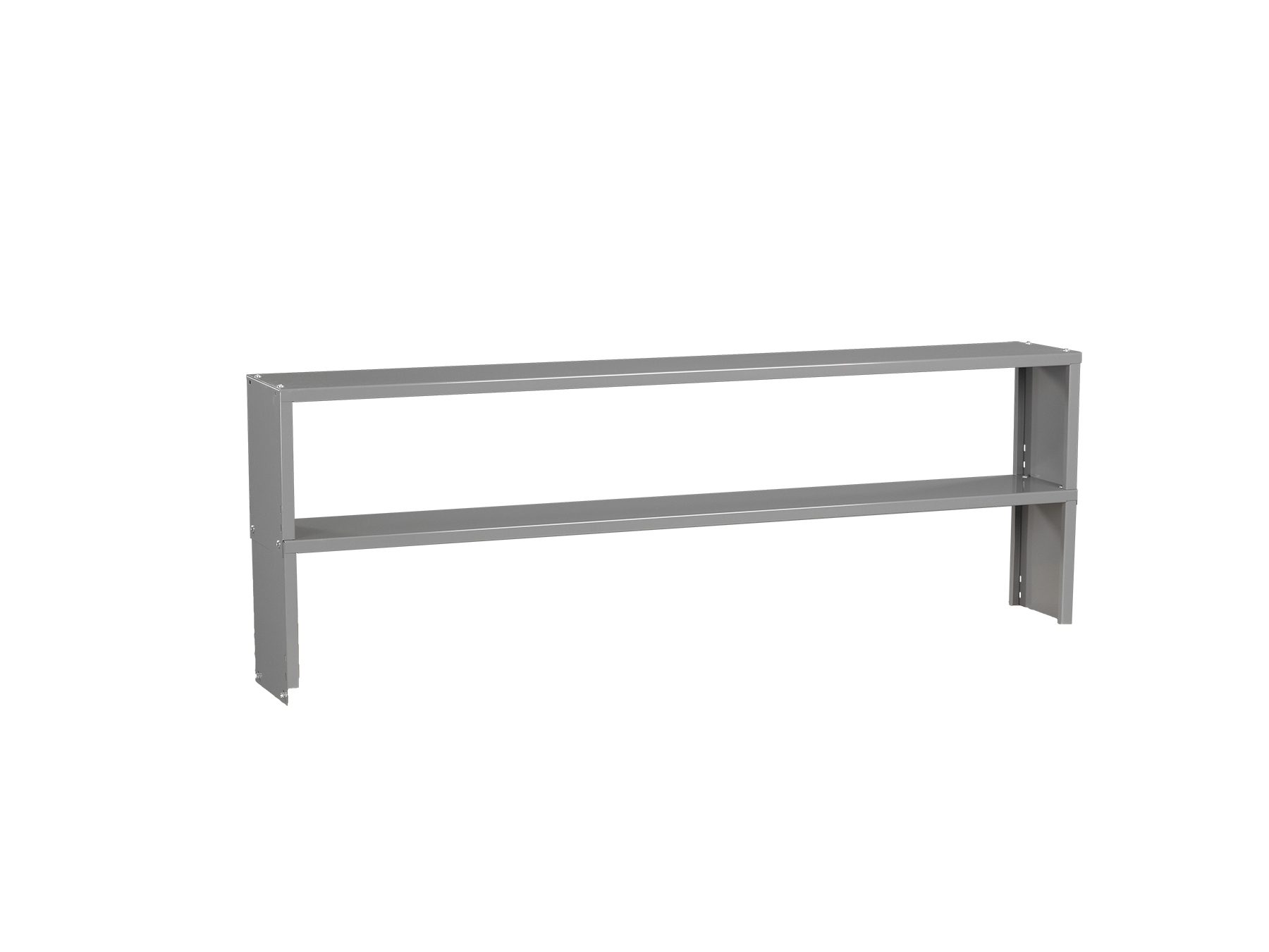 Tennsco Double Decker Center Riser with End Supports for Workbench Medium Grey