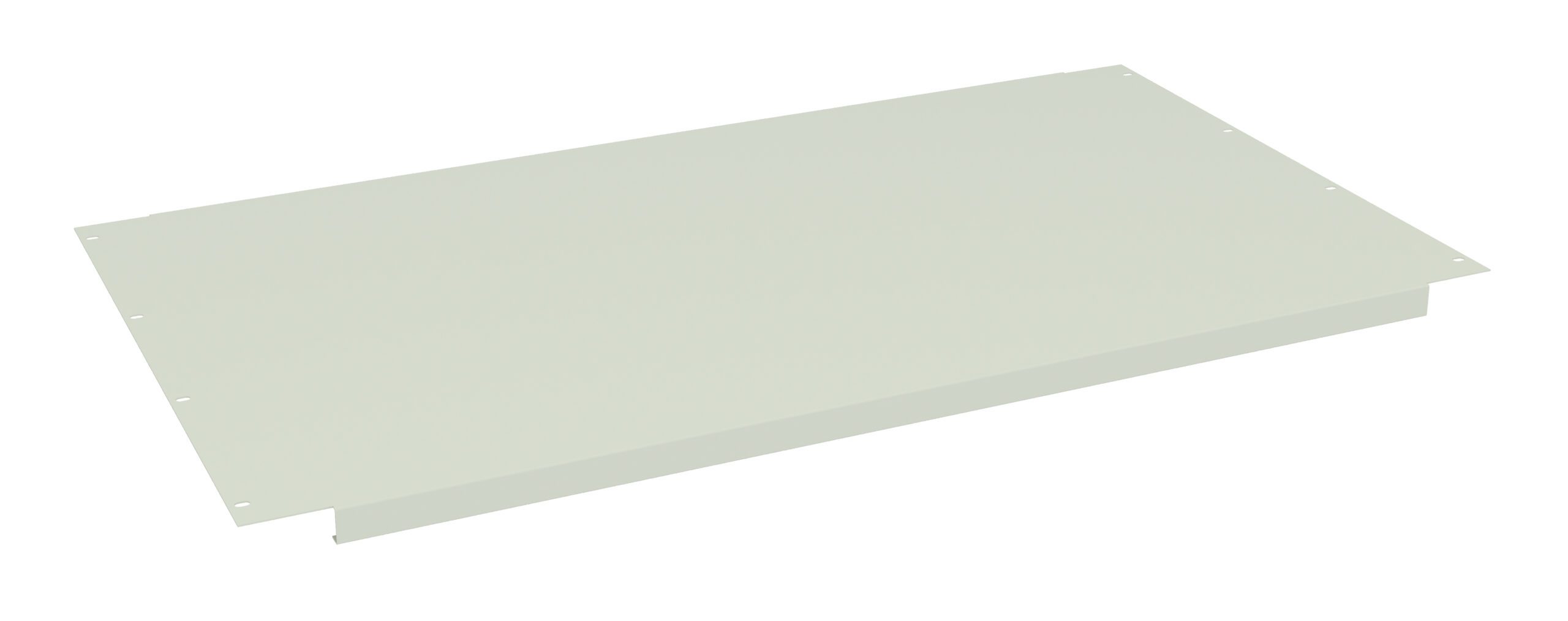 Tennsco "D Shelf for Adjustable Leg Workbench Light Grey