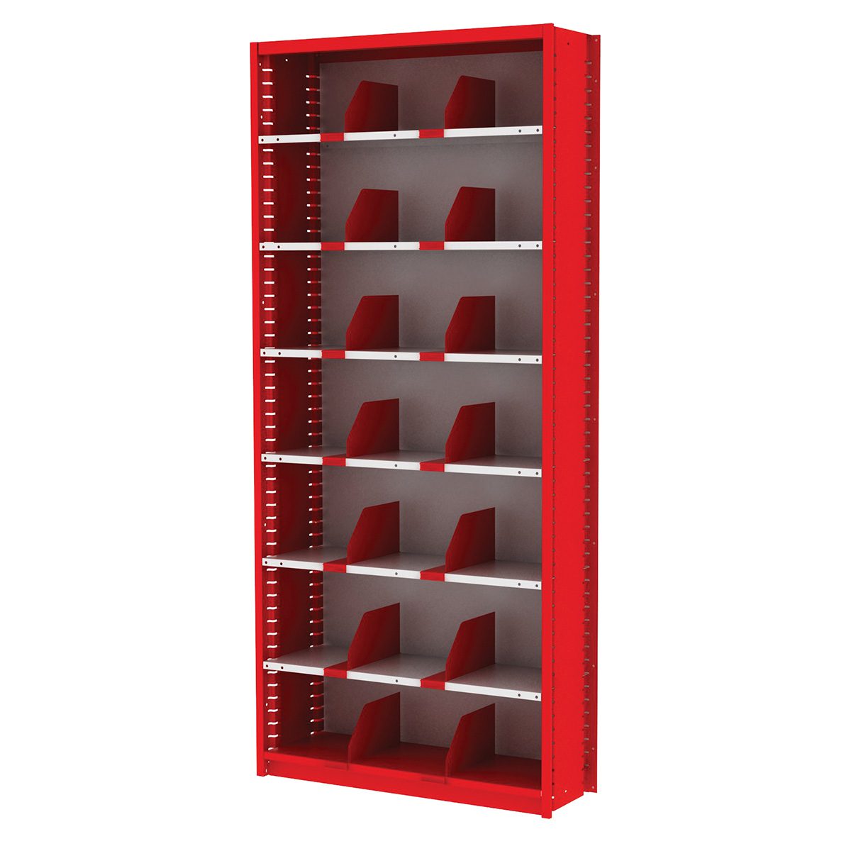 Borroughs Pre-Configured Flexi-Bins Unit, 6 Shelves 21 Adjustable Openings
