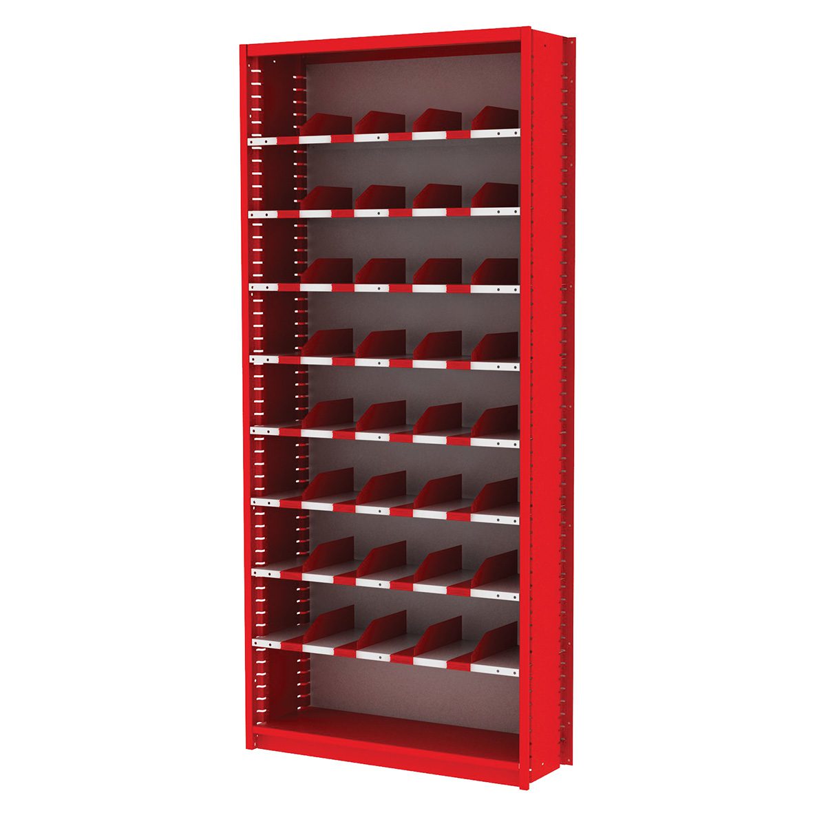 Borroughs Pre-Configured Flexi-Bins Unit, 8 Shelves 41 Adjustable Openings