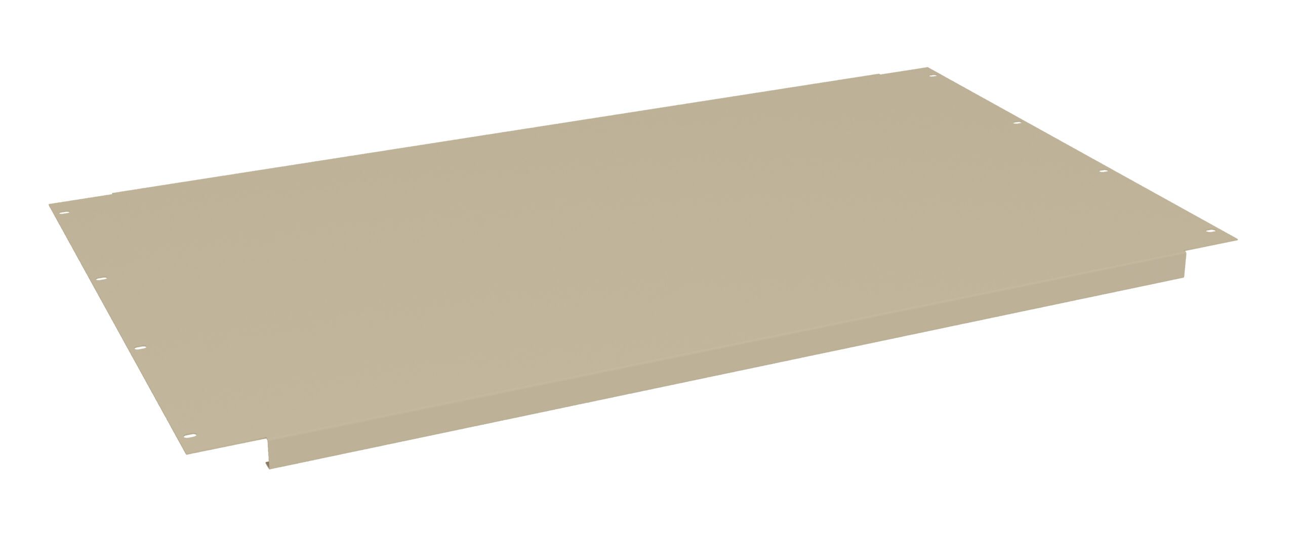 Tennsco "D Shelf for Adjustable Leg Workbench Sand