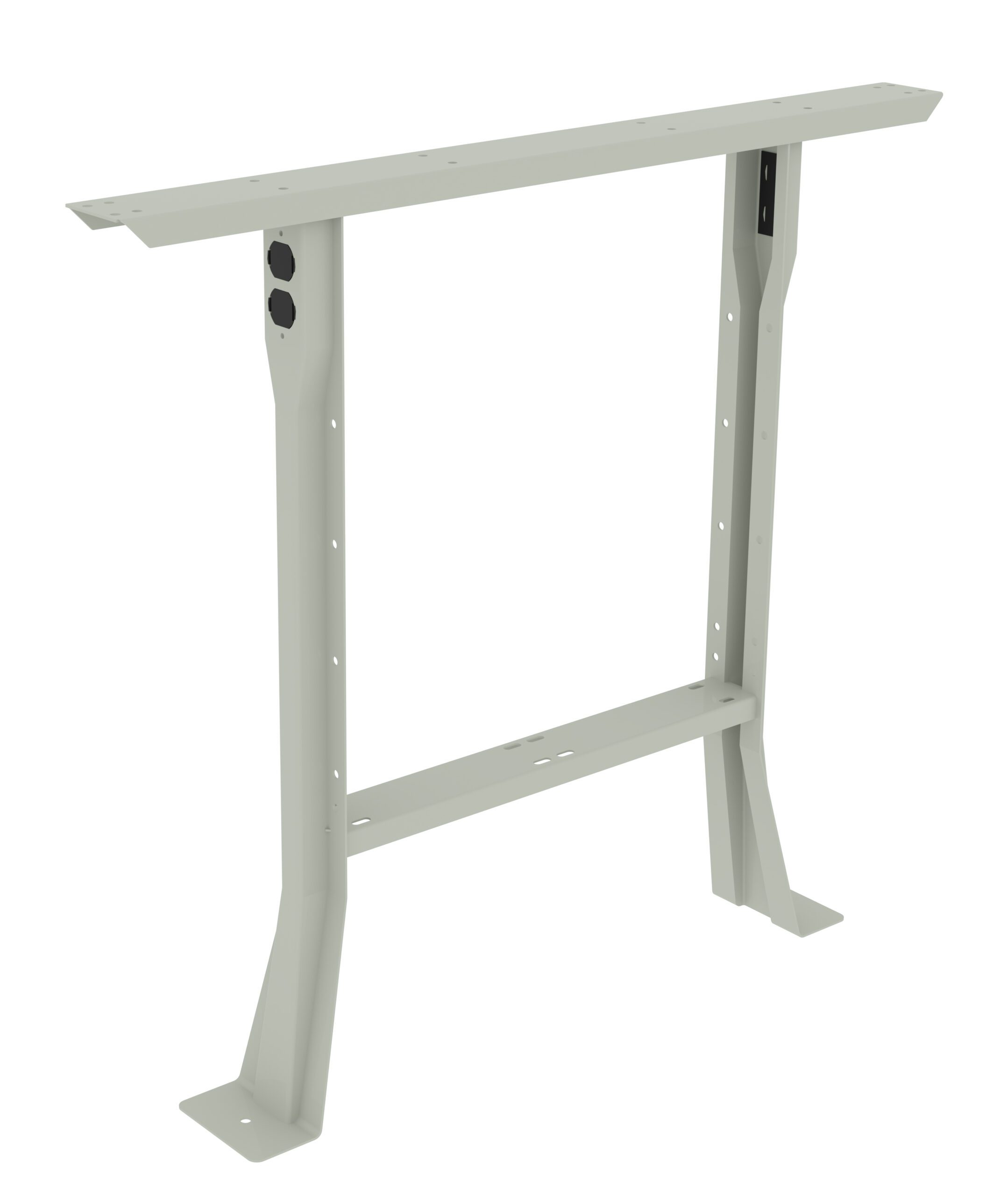 Tennsco Flared Legs for Workbench Light Grey