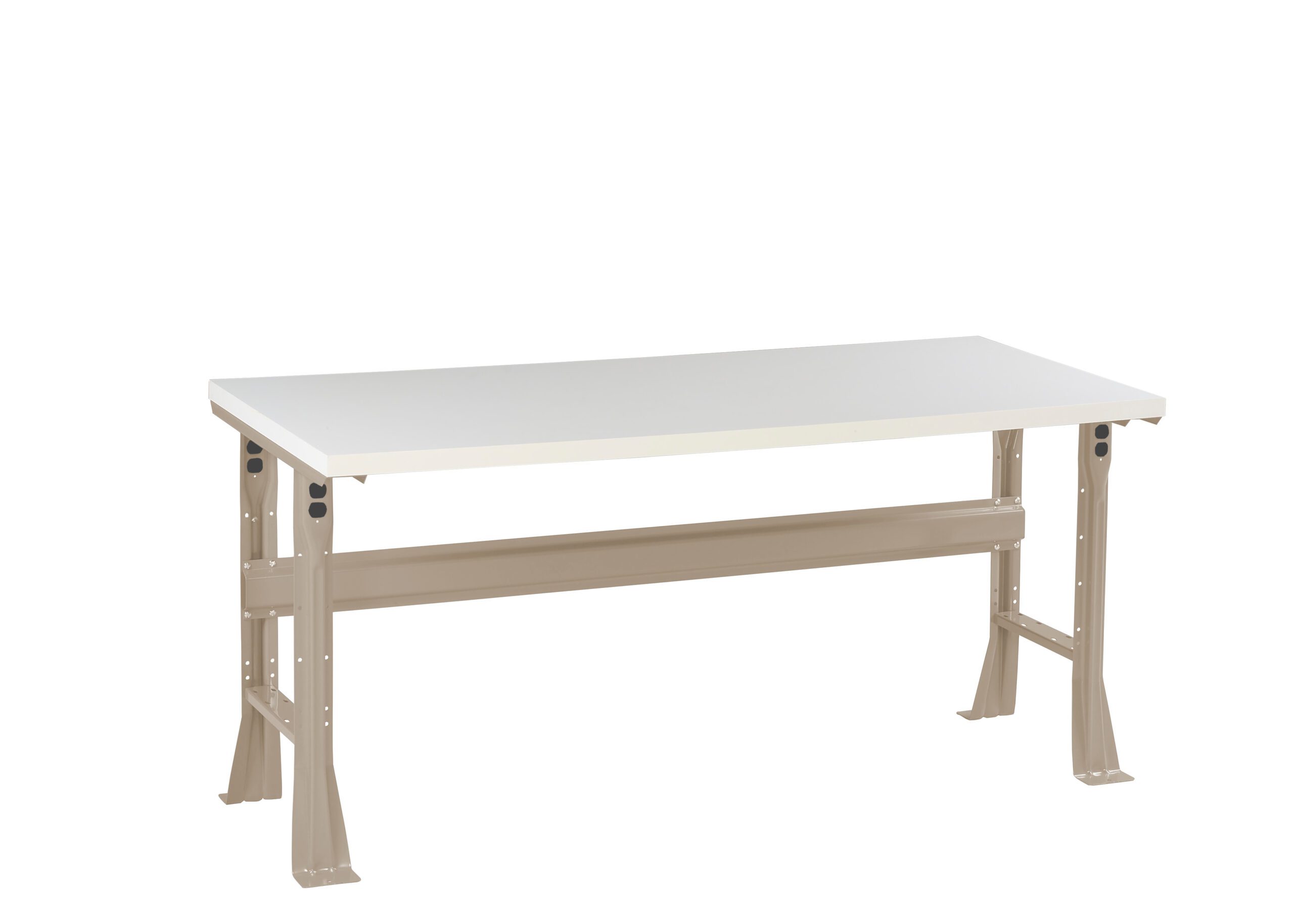 Tennsco "D Flared Leg Workbench With Plastic Top Sand