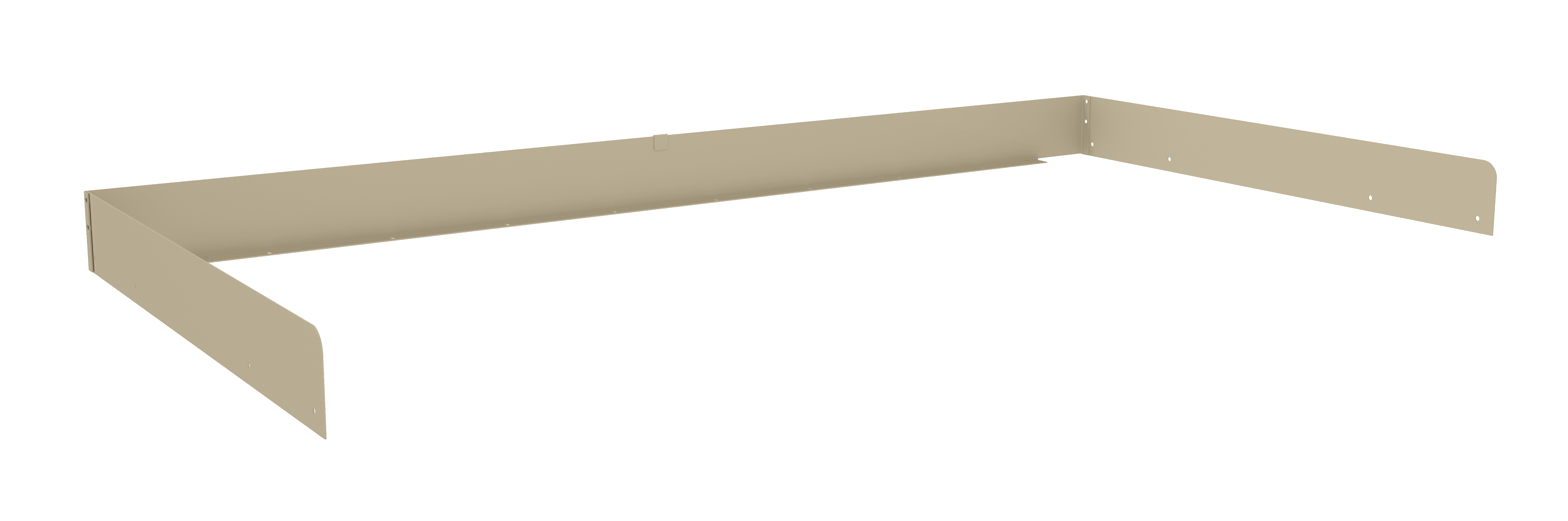 Tennsco "D Side and Back Rail Kit for Workbench Sand