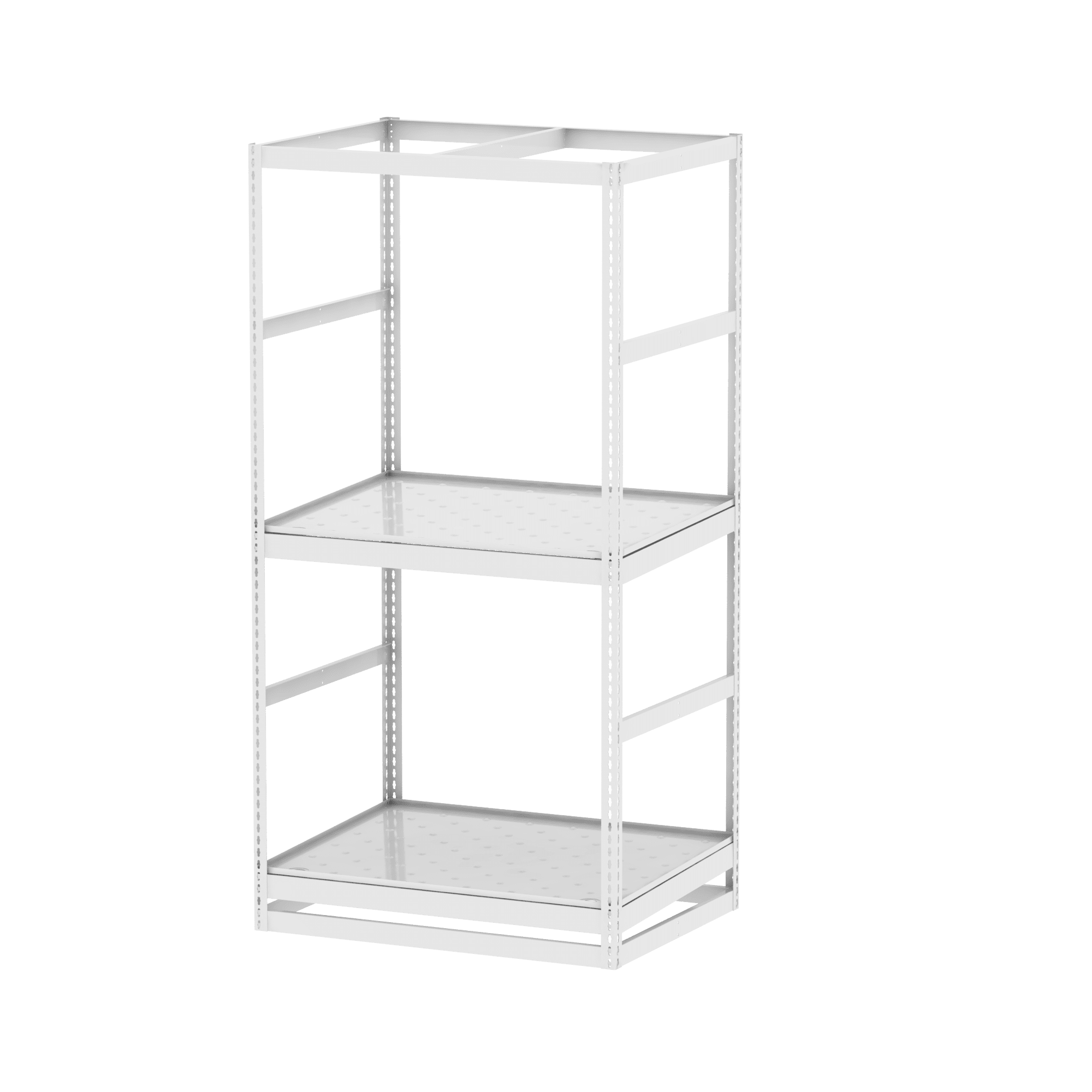 Borroughs Vertical Cultivation 2 Level Corner Drain Shelving Units